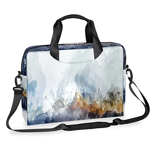 Bolso portátil hombro de 13 a 16 pulgadas tipo maletín mensajero arte montaña