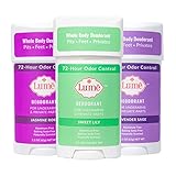 Lume Natural Deodorant - Underarms and Private Parts - Aluminum Free, Baking Soda Free,...
