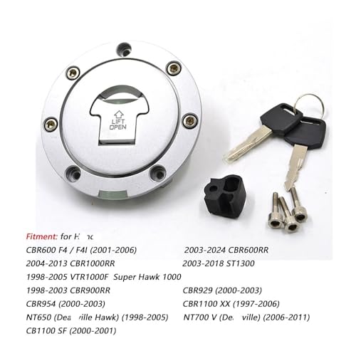 Tapa de tanque de combustible con llave para motocicletas CBF600 y CBF1000 2