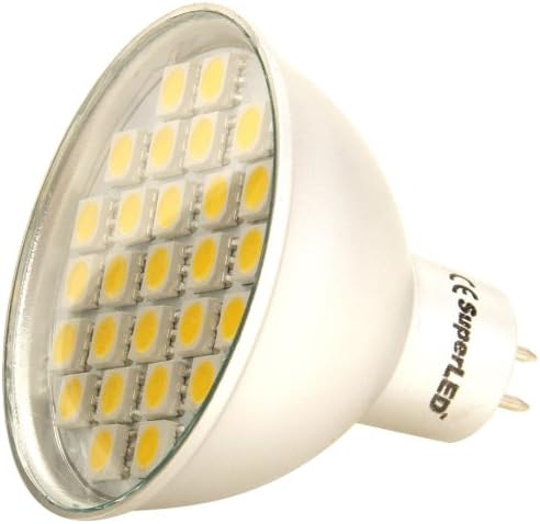Superled MR16 27 SMD 5.5 Watt Warm, Pack of 10 [Energy Class A]
