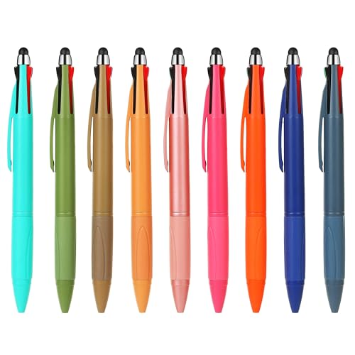 Accessoires pour infirmières avec lot de 9 stylos multicolores pointe rétractable