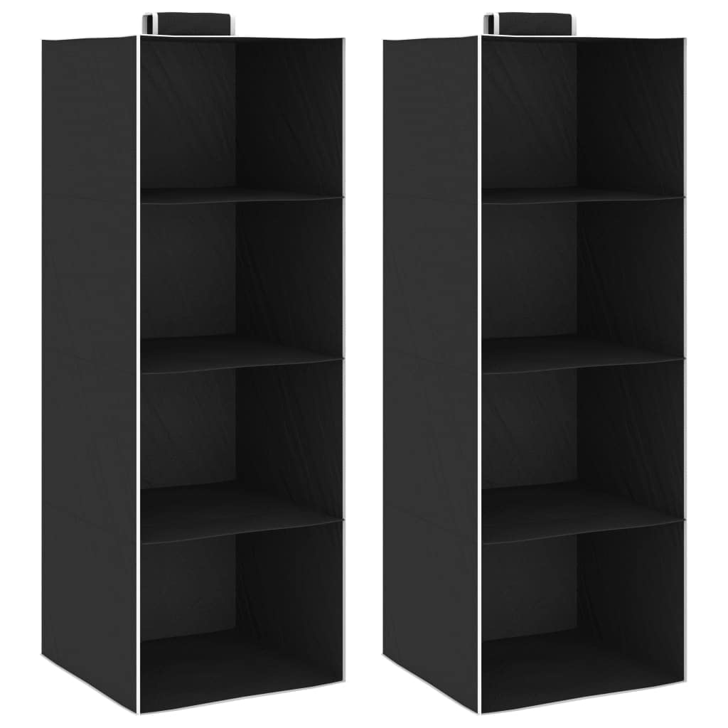 Home outdoor AltriHanging Armadio Organizzatori 2 pz con 4 Ripiani Tessuto