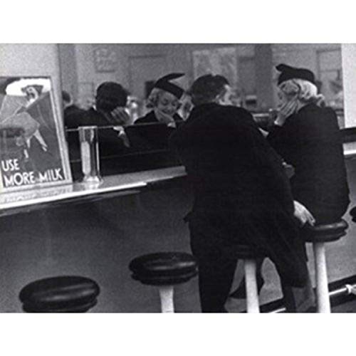 buyartforless Milk Bar by Edward Hulton 32x24 Vintage Photograph Art Print Poster Romantic Couple