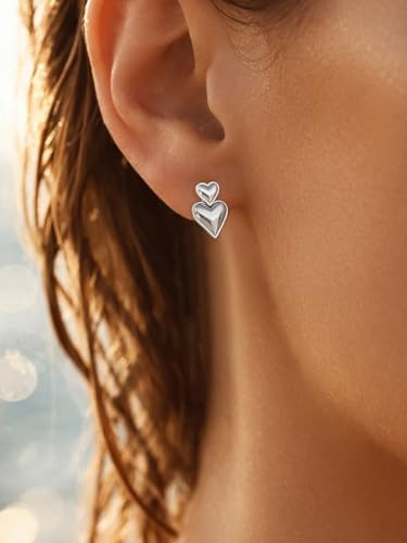 Image of Rubans Demi Fine Stainless Steel Drop Earrings Daily Gift for Women & Girls