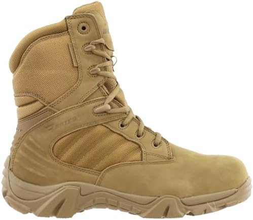 Bates mens Gx-8 Waterproof Composite Toe Side Zip Work Boot, Coyote, 9 US | Image 3