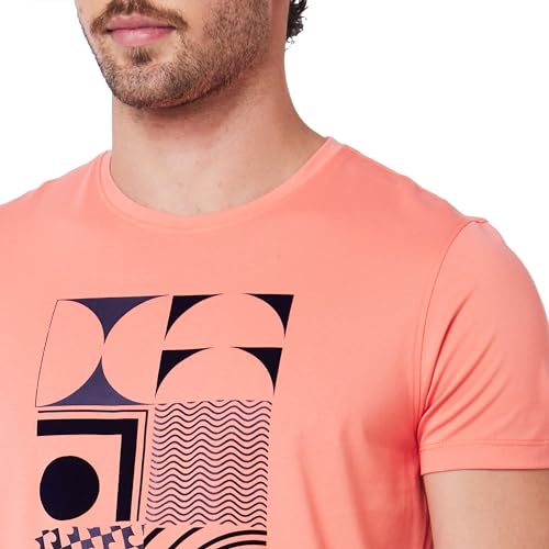 Image of Spykar Men's Slim Fit Round Neck Half Sleeve Solid Casual T-Shirt