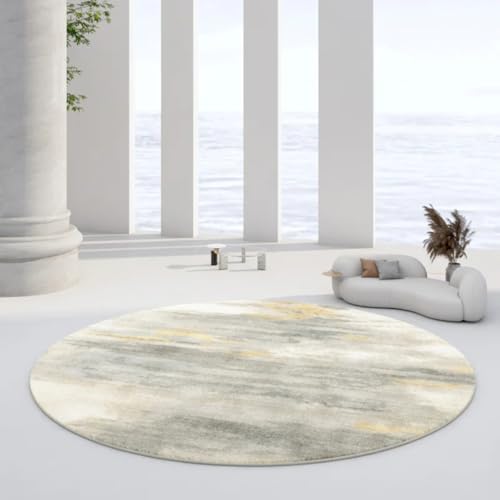 Tapis rond en peluche moelleux 140 cm avec envers antidérapant pour un confort durable - 2