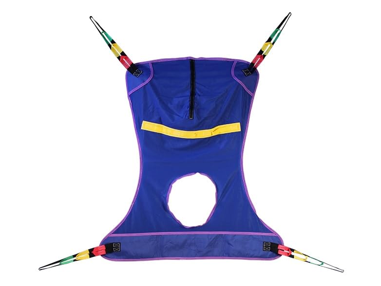 Mesh Full Body Sling with Commode Opening Tested for Comfort & Security in Homecare & Long Term Care by Top Shelf (LG 58" Lenght 44" Width)