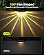 JACKYLED Solarlampen für außen Garten, RGB LED mit 180° Fächerlicht & 11 Lichtstrahlen, 20h Laufzeit, 8 Farbmodi, wasserdicht für Terrasse & Balkon (8Stück)