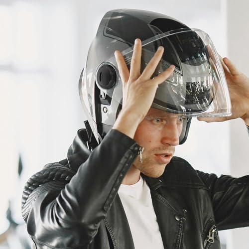 Base de mecanismo para casco de moto IMIKEYA accesorio visor negro 4