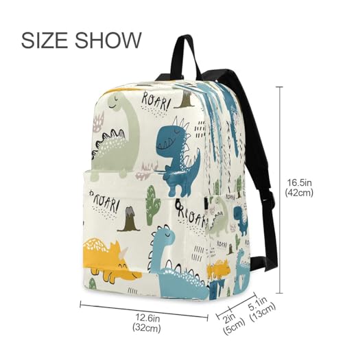 JSTEL Dinosaur Backpack for School Elementary,Kid Bookbag Dinosaur Toddler Backpack Teenager School Backpack,52