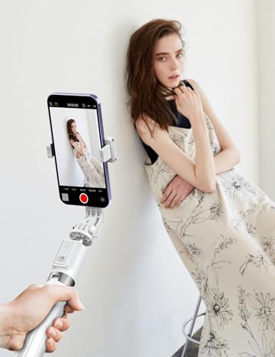 ANXRE Palo Selfie con Control Remoto,Giratorio de 360° Trípode para Movil Rripe, 106cm Telemovel Palo Selfie Tripode Compatible con iPhone Samsung Android Smartphone - imagen 9