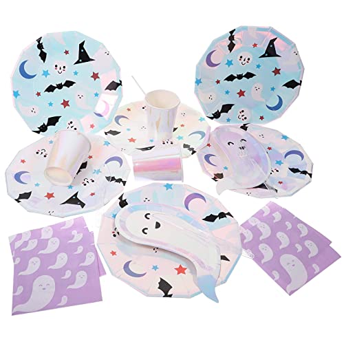 Toyandona 68Pcs Halloween Party Supplies Disposable Dinnerware Set #TOP29