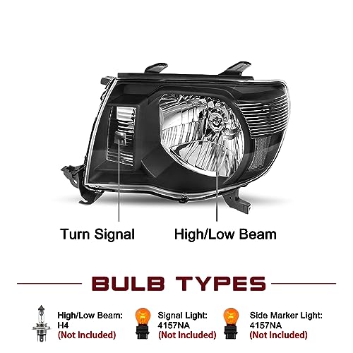 Image of JSBOYAT Halogen Headlight Assembly for 2005-2011 Toyota Tacoma Pickup