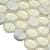 Penny Round Glass & Marble Tile White 11.8x11.8 Polished 4.83 sq ft 5-Pack