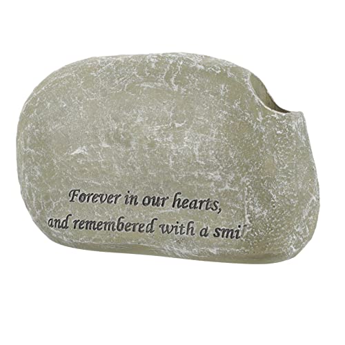 Yardwe Tombstone Decorativa para Mascotas Piedra Conmemorativa para Perros y Gatos Marcador De Tumba Personalizable Grabado Recuerdo De Mascota para Jardín Color Musgo