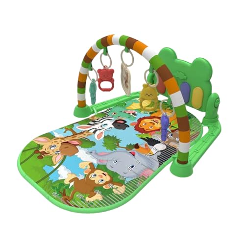 ベビージム ベビー メリージム プレイマット 音楽 おもちゃ付き ベッドメリージム 0か月~ 赤ちゃん 幼児ジム メリー 男女共用 取り外す可能 知育おもちゃ 幼児用寝具 出産祝い 新生児 3ヶ月から対象、プレイマット (A)
