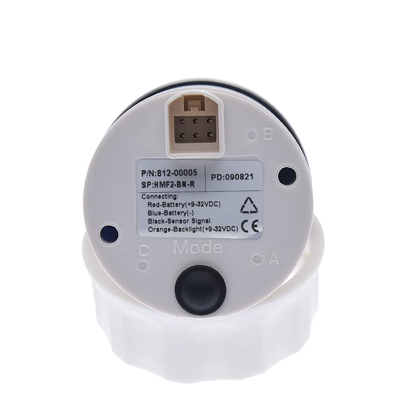 JINGERL 7色バックライト燃料ゲージ0〜190オーム燃料レベルセンサーボートRVキャンピングカー12V 24Vに適しています