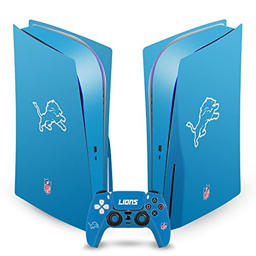 Plaque frontale autocollant de jeu peau NFL Detroit Lions pour console PlayStation 5 PS5