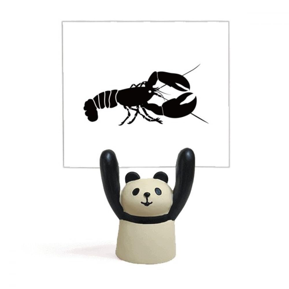 Porte-mémo noir illustrations panda finitions soignées de table - 4
