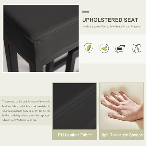 Banc à chaussures multifonctionnel en cuir avec assise premium de couloir
