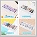 PAVSTINE 2 Pcs Cable Organizer Box with Wire Ties, Plastic Cord Charger Storage Box with 8 Compartments, Electronics and Home Office Desk Drawer Stationery Organizer, Stackable, White