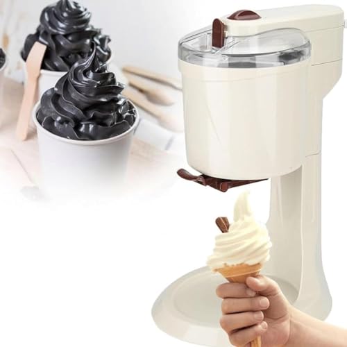 Machine à CrèMe GlacéE, Machine à CrèMe GlacéE Douce 1Lfruit, Machine à CrèMe GlacéE Douce à Faire Soi-MêMe, OpéRation Simple à Pousser, Saine, Pour La Maison, Yaourt Surgelé-image