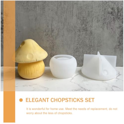 Palillos de acero inoxidable duraderos juego de mesa con soporte elegante TOMETURE 6