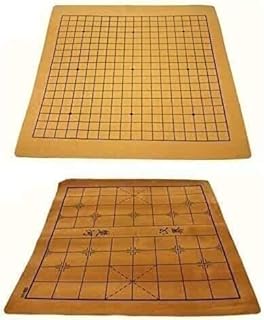 チェスポータブルセットインターナショナル 2 個スエードレザー囲碁ゲームチェス盤国際標準 19 ライン囲碁中国ボード耐摩耗性