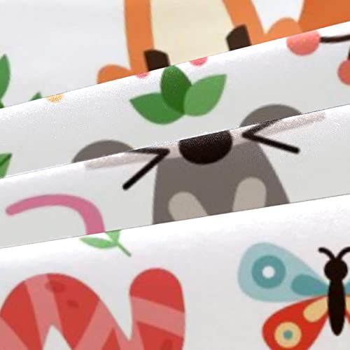 Duvet Covers Set Twin Owls Foxes Deer Animals - Soft And Breathable Microfiber Comforter Bedding Set With Zipper Closure For Kids Women Men, 1 Duvet Cover 2 Pillowcase #TOP2