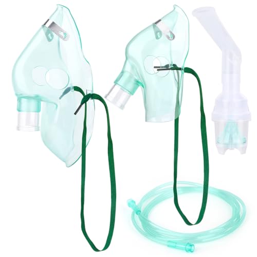 LAKPYN Kit recambios aerosol universal para adultos con máscara, tubo para inhalación, filtro y accesorios para nebulizador, compatible con todas las marcas
