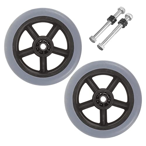 NOLITOY Wheelchair Accessory 2 Pack Front Wheels Universal Fit Sturdy Non-Slip Wear-Resistant for Wheelchair Walker and Medical Vehicles