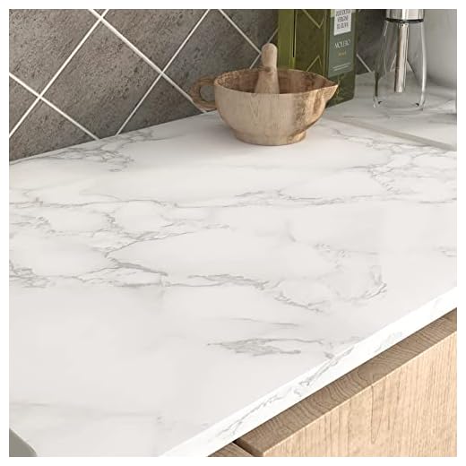LACHEERY 36"x160" Grey Marble Contact Paper for Countertops Waterproof 36 Inch White Marble Peel and Stick Wallpaper Matte Marble Sticker Countertop Contact Paper 36 Inch Wide for Kitchen Desk Walls