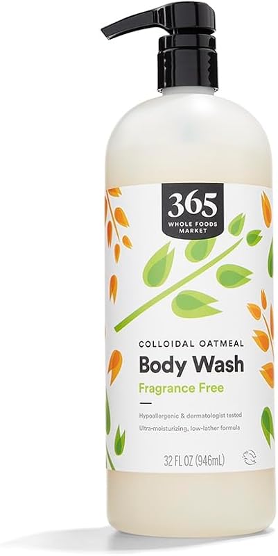 365 by Whole Foods Market Sabonete Líquido Corporal com Aveia Coloidal, Sem Fragrância, 946 mL