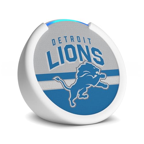 Amazon Echo Pop (newest model) | Officially Licensed NFL Limited-Edition | Detroit Lions ('25-26 Season Design)