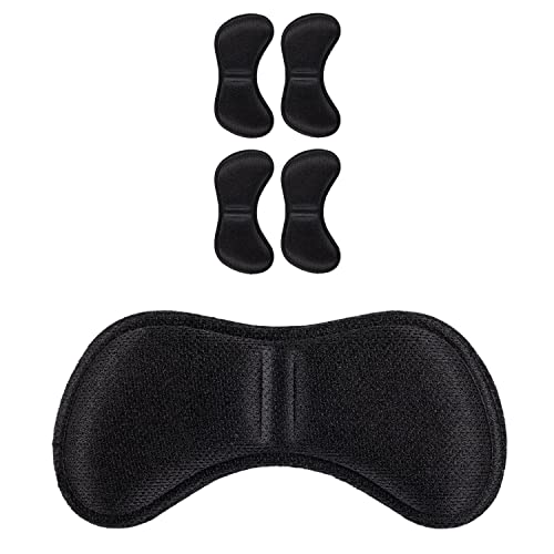 biped HEALTH 2 Paar Fersen Polster für zu große Schuhe und bei Fersenschmerzen - selbstklebende Fersenschützer - atmungsaktive Fersenkissen zur Vorbeugung von Blasen und Wundscheuern z2808(schwarz) Cover