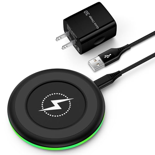 15W Wireless Charger for Samsung Galaxy S26+ S26 S25 FE Plus Ultra Edge 5G S25+ S24 S23 S22 S21 S20 S10 S9 S8 S7 S6, Note 20 10 9 8, Z Flip 7 FE 6 5 4, Z Fold 7 6 5 4, Buds3 Pro, Fast Charging Pad
