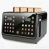 Foyoconven 4 Slice Toaster Wide Slot wit...