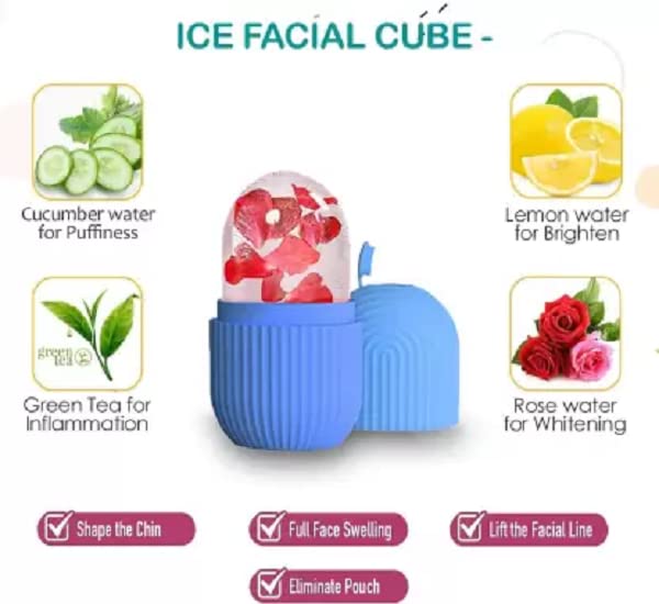 Image of 114 Face Massage Roller For Neck Body Puffy Eyes Facial Roller Beauty Ice Massager (Multicolor)