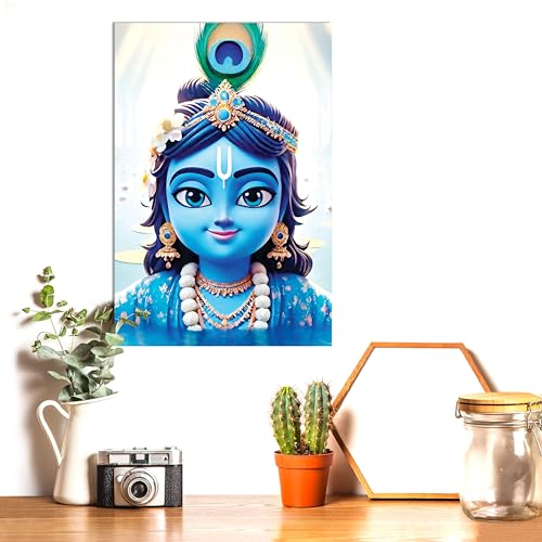 Image of Twinster Bal krishna Posters Photo for Pregnant Women, Baby Poster Self Adhesive (Size 45 cm by 30 cm) Pack of 1 (Design 2)
