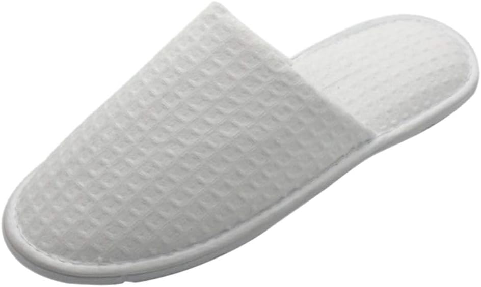 TRAVELWELL Closed Toe Spa Slippers Hotel Unisex for Women and Men 12 Pairs per Case