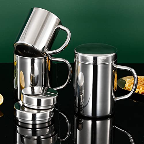 Cabilock Caneca de Aço Inox de Parede Dupla Caneca de Café Copos de Chá para Casa Ao Ar Livre de Aca