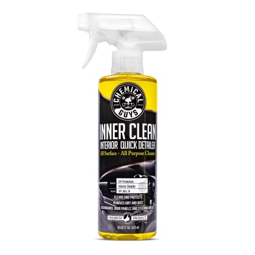Chemical Guys SPI_663_16 InnerClean Quick Detailer with Pineapple Scent, High Performance Interior and Dashboard Cleaner, Dust Repellent, Easy to Use Non Greasy Formula, 16 fl oz