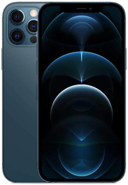 Original Back Glass Replacement for iPhone 12 Pro All Carriers with Pre-Installed Adhesive and Repair 12 Pro Tool (Sierra Blue)