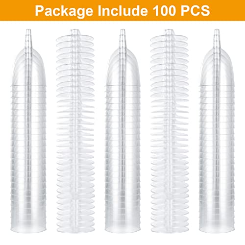 JMIATRY 100 Pcs Plastic Wine Glasses, 150ml Multi-Use Red Wine Glasses Reusable, Clear Plastic Wines Cups for Wedding, Christmas, Birthday Party and Daily Use - Image 3
