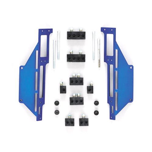 R&M Specialties 1120B Blue Spark Plug Wire Loom Set with Center-Bolt Valve Cover for Small Block Chevy