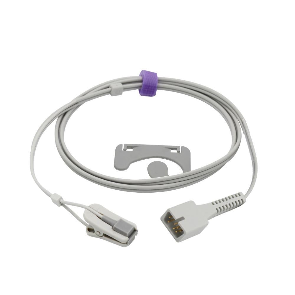 Biolight M700, M800 Spo2 Sensor, Ohrclip für Erwachsene, 1 m, 7-poliger Stecker