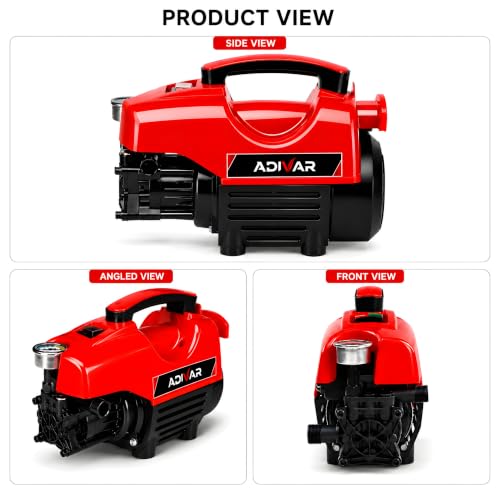 Image of AD-180 High Pressure Washer | 2000W Motor | 180 Bar Max Pressure | 7 L /Min Flow Rate | Portable Electric Washer for Car, Bike, Solar Panal, Walkways & Home Cleaning