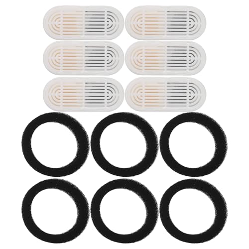 Filtro rectangular para fuente de mascotas CIYODO de 12 piezas recambio multicapa de agua 2
