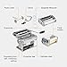 VonShef Pasta Maker, 3 in 1 Pasta Machine Stainless Steel, Pasta Roller with 3 Cut Press Blade Settings, Table Top Clamp and Pasta Measuring Tool for Homemade Spaghetti, Fettuccini